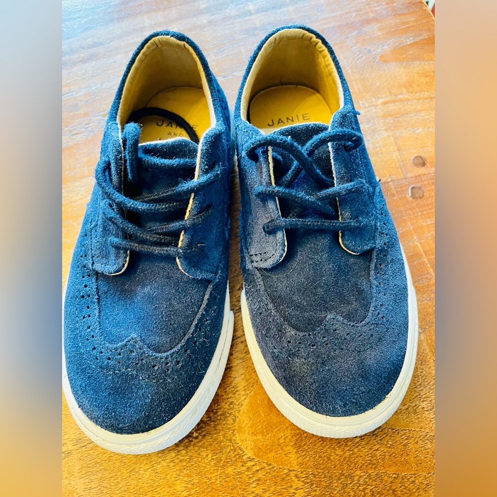Janie and Jack Suede Dress Shoes Kid Size 10